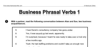 Business Phrasal Verbs (1) (part 1)