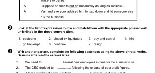 Business Phrasal Verbs (1) (part 2)