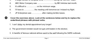 Business Phrasal Verbs (1) (part 3)