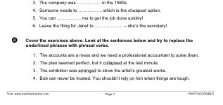 Business Phrasal Verbs (2) (part 3)