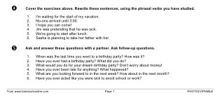 Phrasal Verbs - Planning a Party (part 3)