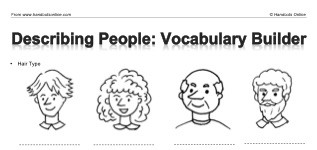 Describing People - Vocab Builder  (part 1)