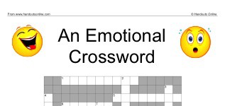 An Emotional Crossword (part 1)