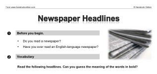 Newspaper Headlines (part 1)