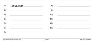 Occupations Wordsearch  (part 3)