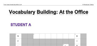 At the Office Pairwork Crossword (part 1)