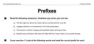 Prefixes (part 1)